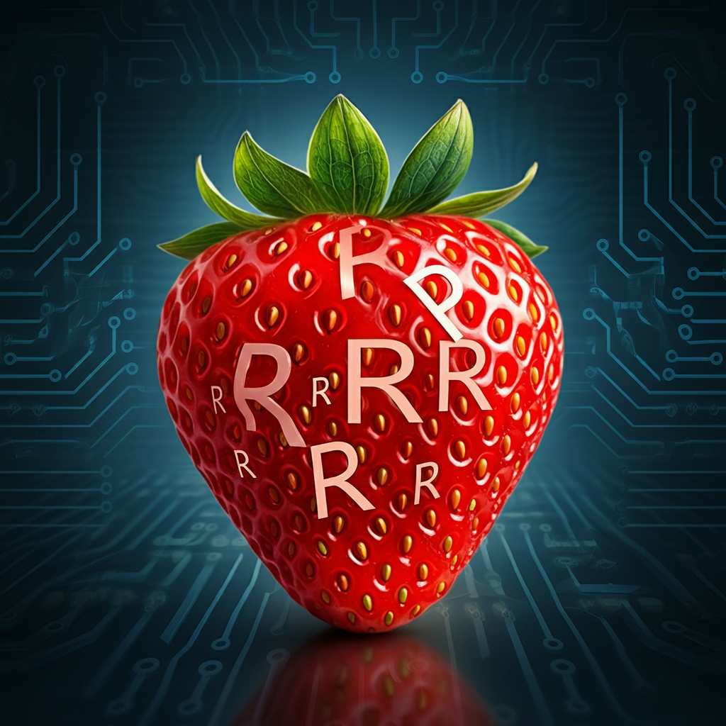 The Intricacies of AI's Struggles with Counting Letters: "count the number of "r" in the word strawberry"